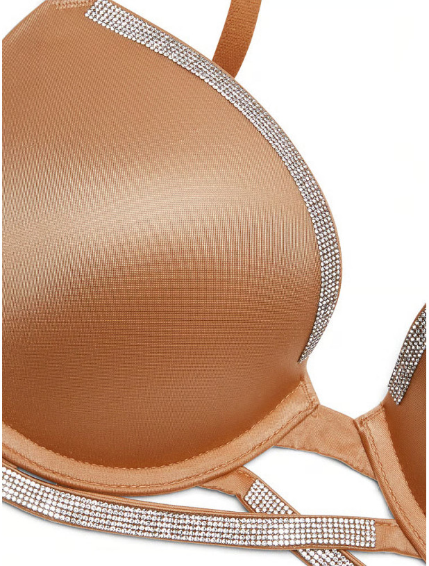 Комплект Білизни зі Стразами Victoria's Secret Very Sexy Shine Cradle Push-Up Bra & Shine Chain Strap Lace Brazilian Panty_4
