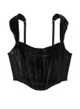 Комплект Білизни з Корсетом Victoria's Secret Dream Angels Velvet Corset Top & Velvet V-String Panty_5