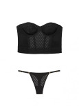 Комплект Білизни з Корсетом Victorias Secret Very Sexy Icon by Victoria's Secret VS Archives Monogram Corset Top & Lace Adjustable String Thong Panty_2