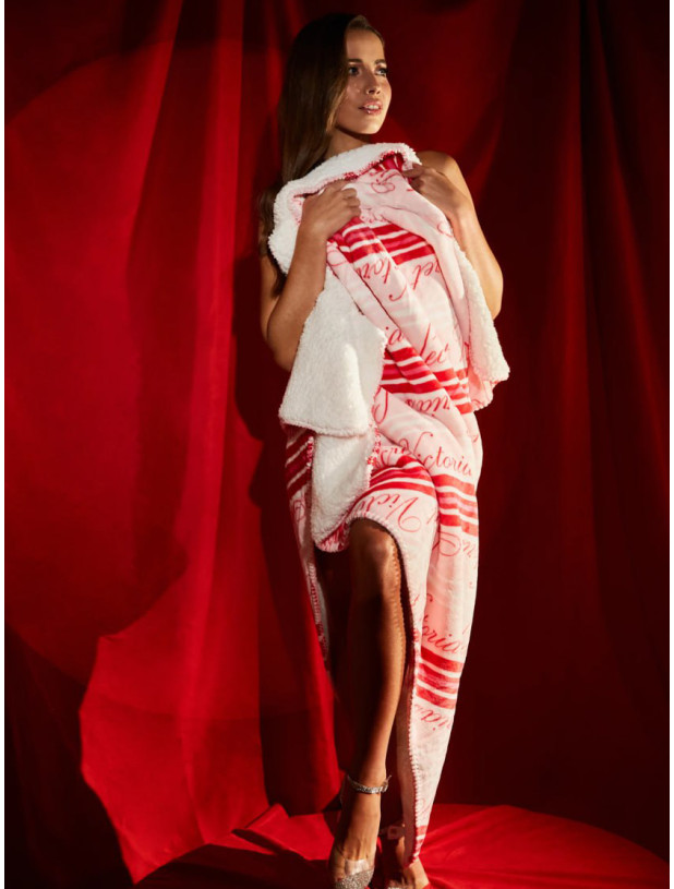 Флісовий Плед Ковдра Victoria's Secret Cozy-Fleece Blanket_3