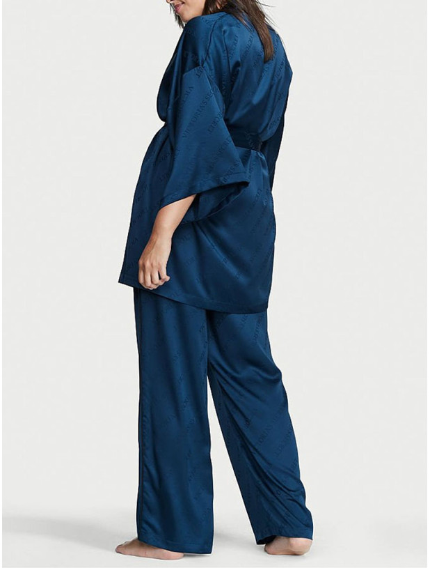 Піжама Сатинова Комплект 3-в-1 Victoria's Secret Satin Jacquard 3 Piece Pyjama Set_6