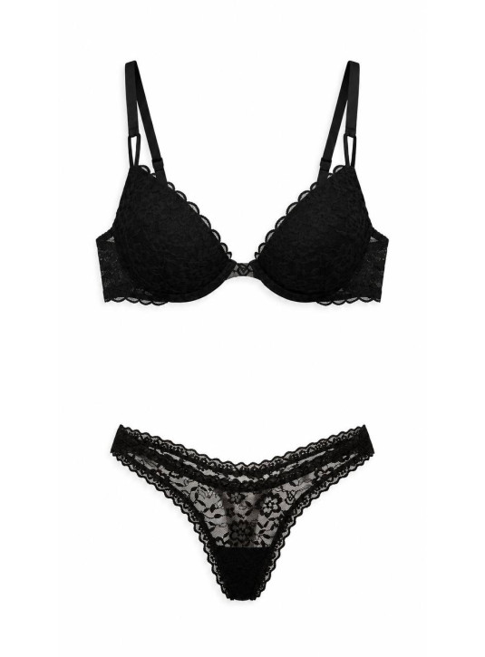 Комплект Білизни Victoria's Secret Sexy Tee Sophia Lace Push-Up Bra & Lace Thong Panty