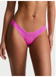 Трусики Стринги Кружевные Victoria's Secret The Lacie Lace Ultra-Mini Scoop Thong Panty_1
