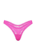 Трусики Стринги Кружевные Victoria's Secret The Lacie Lace Ultra-Mini Scoop Thong Panty_3