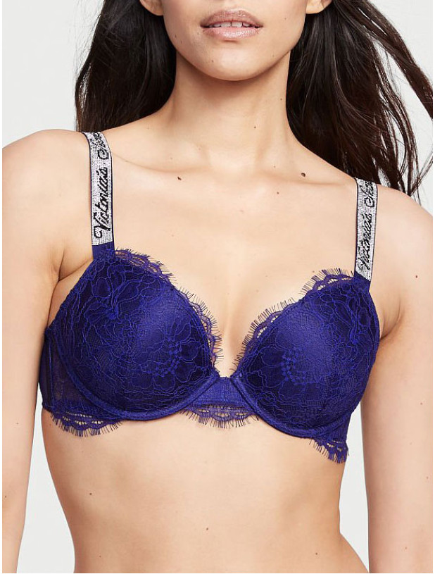 Комплект Білизни зі Стразами Victoria's Secret Very Sexy Shine Strap Push-Up Bra & Brazilian Panty_4