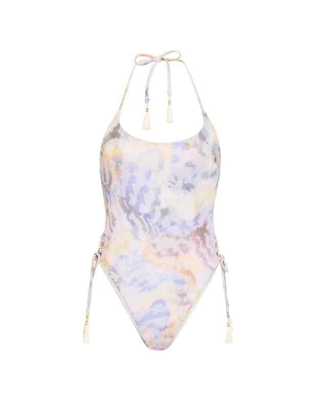 Суцільний Купальник Монокіні Victoria's Secret Beaded Lace-Up Brazilian One-Piece Swimsuit_4