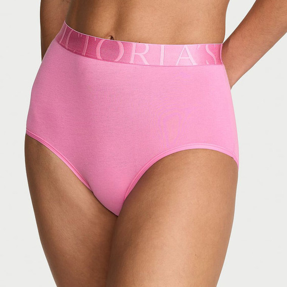 Бавовняні Трусики Бріфи Victoria's Secret Logo Cotton Brief Panty
