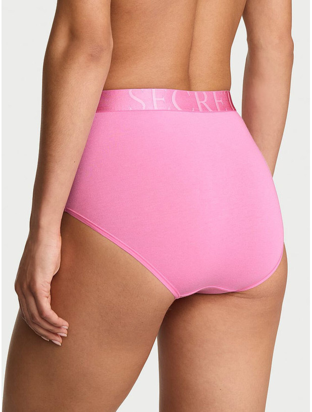 Хлопковые Трусики Брифы Victoria's Secret Logo Cotton Brief Panty_2
