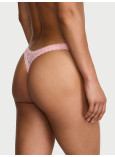 Трусики Стрінги Мереживні Victoria's Secret The Lacie Lace Ultra-Mini Scoop Thong Panty_2