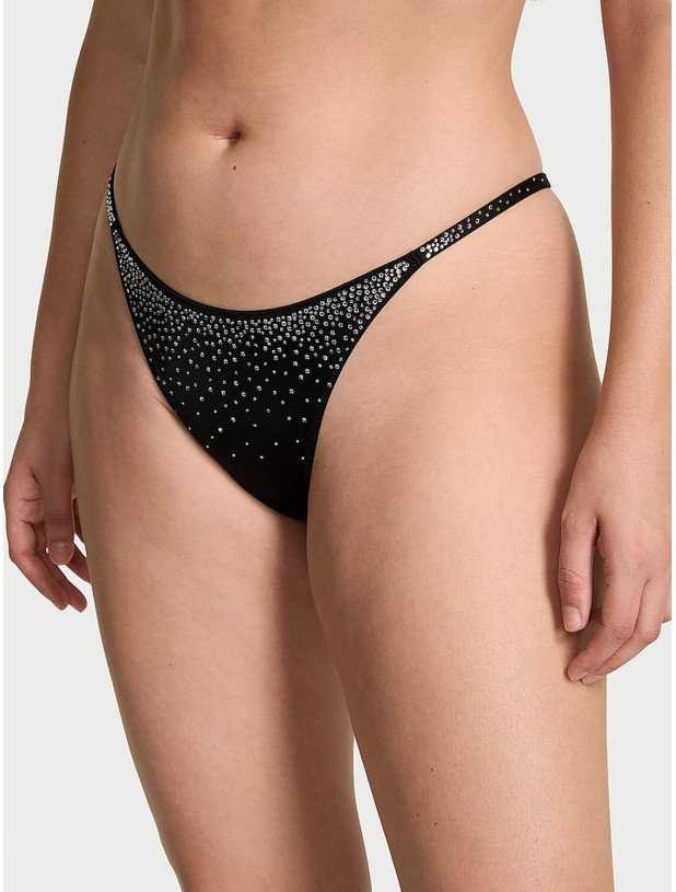 Трусики зі Стразами Бразиліани Victoria's Secret Very Sexy Sparkle Crystal Shine Strappy Brazilian Panty_2