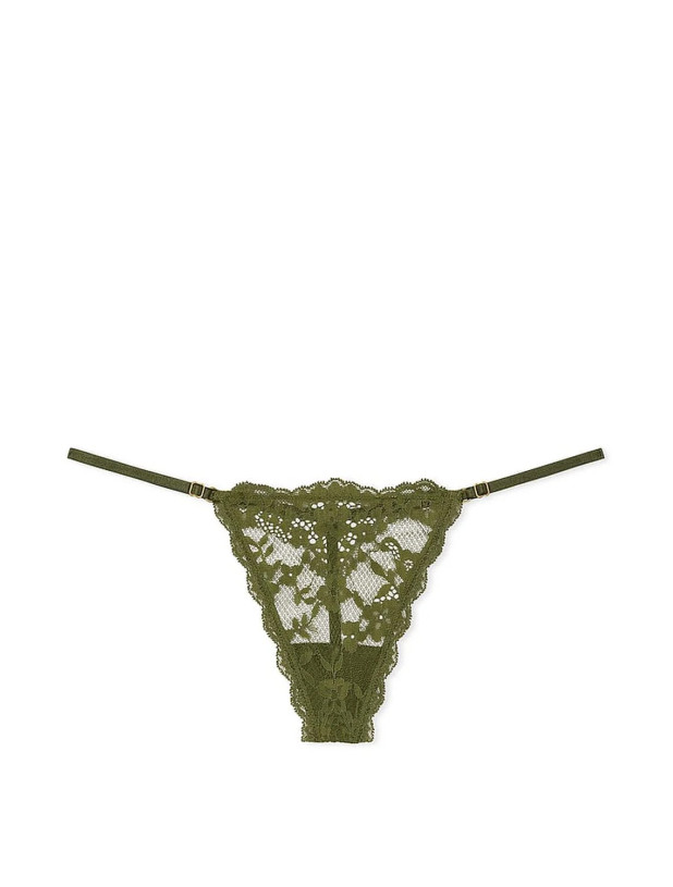 Трусики Стрінги Мереживні Victoria's Secret Dream Angels Lace Adjustable V-String Panty_3