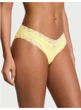 Бавовняні Трусики Бікіні Victoria's Secret Lace Waist Cotton Bikini Panty_1