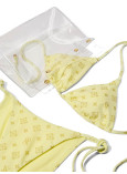 Купальник Бикини Треугольник Victoria's Secret The BagKINI Triangle Bikini Top &  Cheeky String Bikini Bottom_3