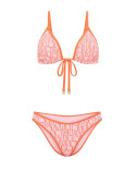 Купальник Бикини Треугольник Victoria's Secret Logo Tie-Front Triangle Bikini Top & Brazilian Bikini Bottom_7