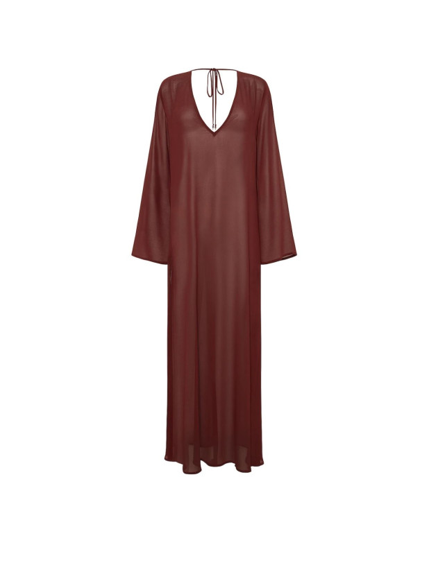 Туника для Пляжа Victoria's Secret Swim Beachwear Sheer Crinkle Plunge Caftan_3
