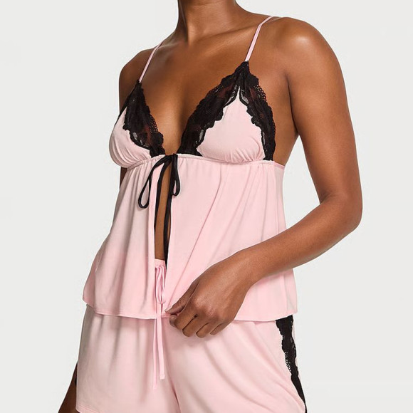 Пижама из Модала Victoria's Secret  SoSoft Modal Lace-Trim Flyaway Cami Set