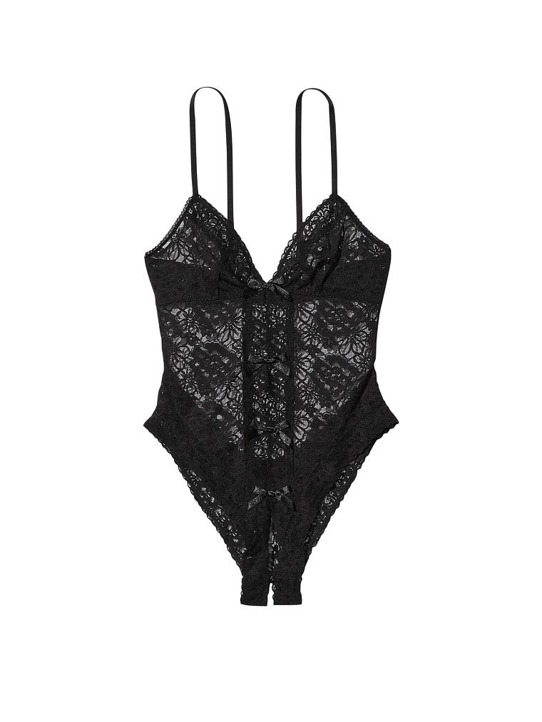 Боді Мереживне Victoria's Secret Very Sexy Lace & Bow Crotchless